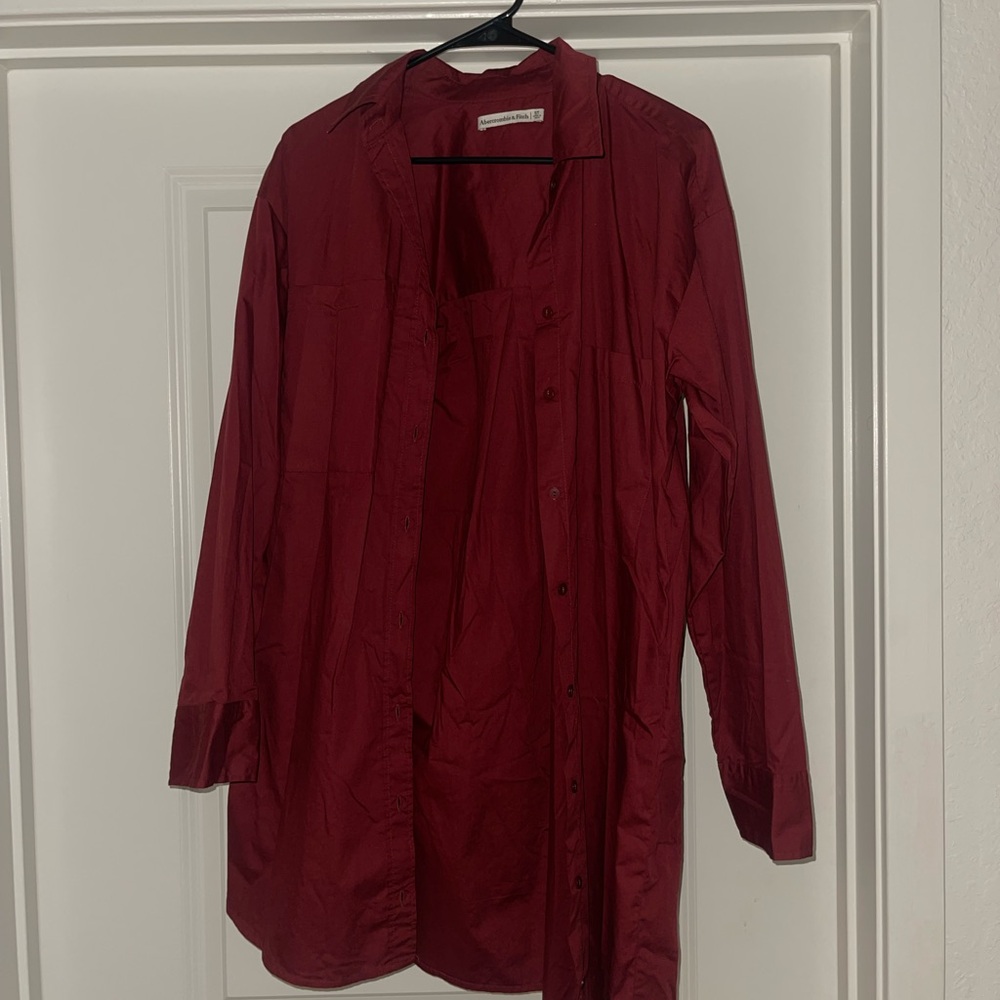 Abercrombie button up dress size small tall